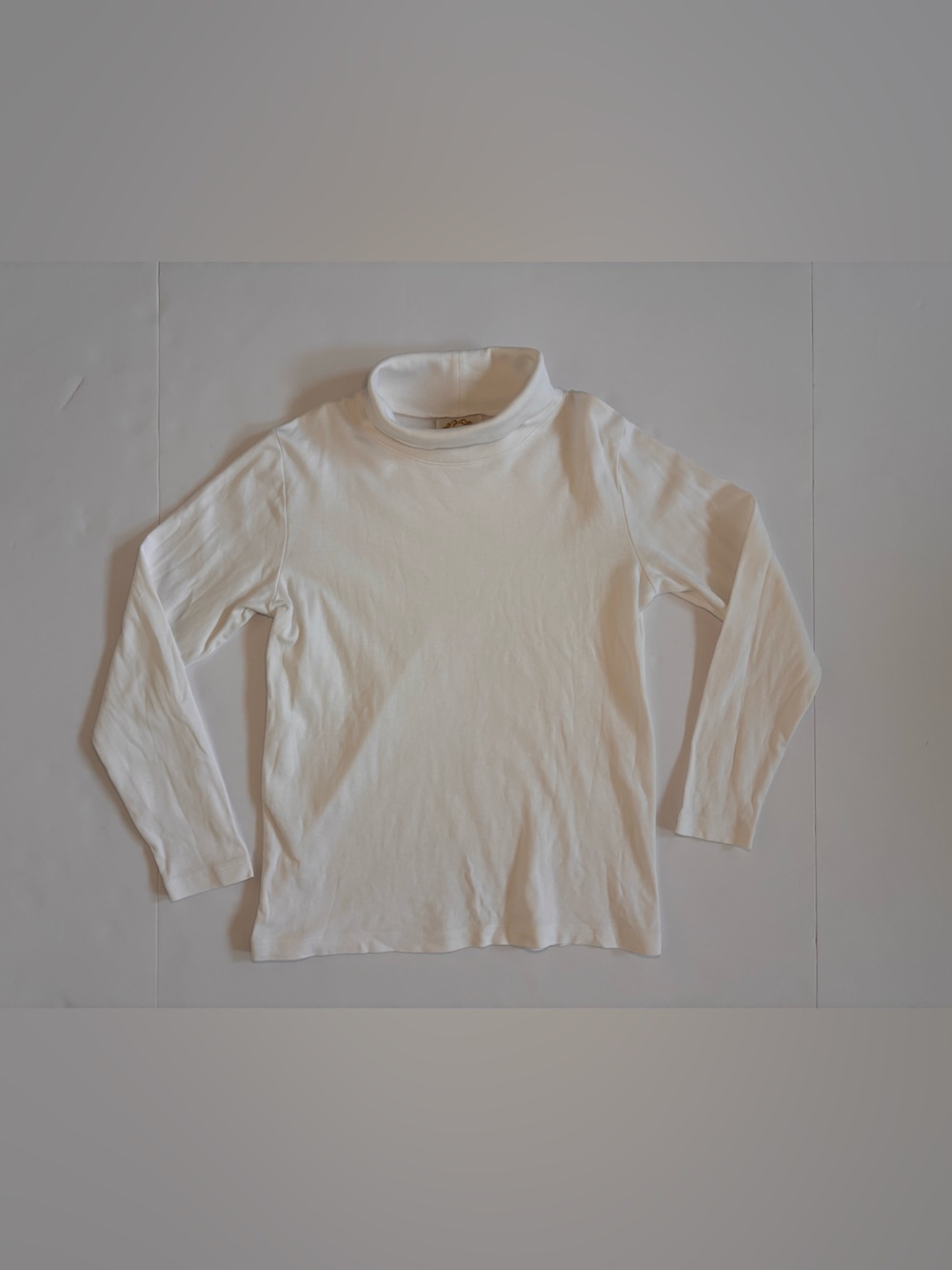 The Beaufort Bonnet Company Girls 10 White Pima Cotton Turtleneck Preppy Holiday